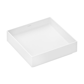 Umývadlo Hansgrohe Xuniva Evo E 40x40 cm biela matná mat bez otvoru pre batériu, bez prepadu 60324700