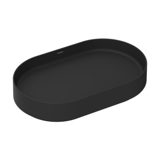 Umývadlo Hansgrohe Xuniva Evo U 65x40 cm čierna matná mat bez otvoru pre batériu, bez prepadu 60325670