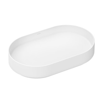 Umývadlo Hansgrohe Xuniva Evo U 65x40 cm biela matná mat bez otvoru pre batériu, bez prepadu 60325700