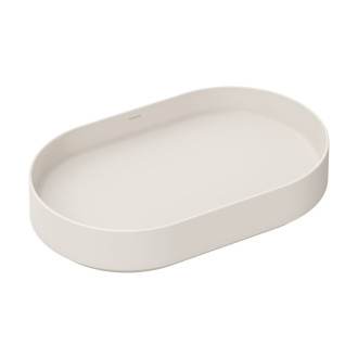 Umývadlo Hansgrohe Xuniva Evo U 65x40 cm piesková matná béžová mat bez otvoru pre batériu, bez prepadu 60325780
