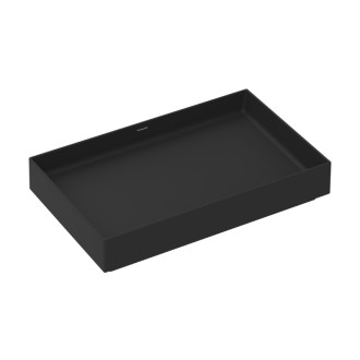 Umývadlo Hansgrohe Xuniva Evo E 65x40 cm čierna matná mat bez otvoru pre batériu, bez prepadu 60326670