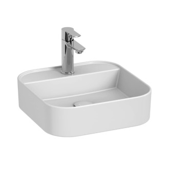 Umývadlo na dosku Jika Astra 40x40 cm mat otvor pre batériu, bez prepadu H8183617571111