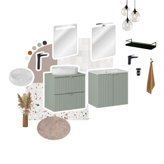 Comad SET-LRG B OAK 140CM UN PATI HC Koupelnová sestava 140 cm