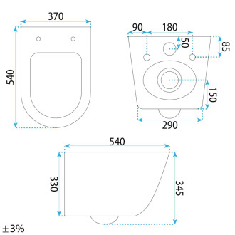 Sada: Závesná WC misa + Umývadlo na dosku Rea Duo Sweet Pink Matt