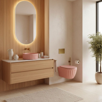 Umývadlo na dosku DUO Sweet Pink Matt