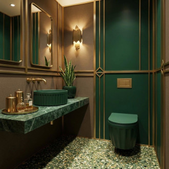 Umývadlo na dosku DUO Matcha Matt