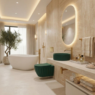 Umývadlo na dosku DUO Matcha Matt