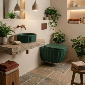 Umývadlo na dosku DUO Matcha Matt