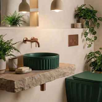 Umývadlo na dosku DUO Matcha Matt