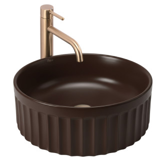 Umývadlo na dosku DUO Espresso Matt