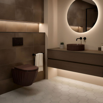 Umývadlo na dosku DUO Espresso Matt