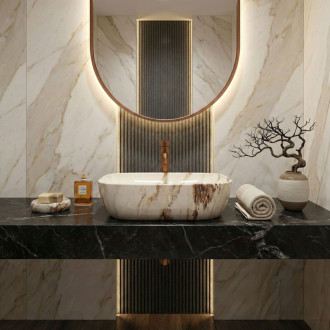 Umývadlo na dosku Rea Belinda Marrone Shiny