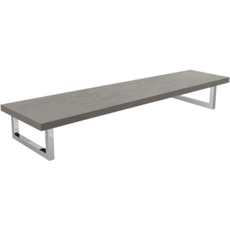 CERANO - Doska pod umývadlo Navira Pro + 2+1 podperná konzola - betónovo šedá - 140x46x3, 6 cm