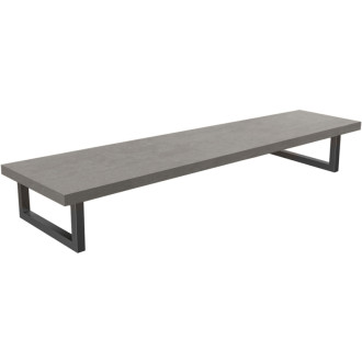 CERANO - Doska pod umývadlo Navira Pro + 2+1 podperná konzola - betónovo šedá - 140x46x3, 6 cm