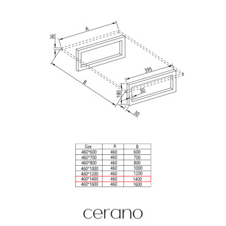 CERANO - Doska pod umývadlo Navira Pro + podperná konzola - betónovo šedá - 141x46,5x3,6 cm