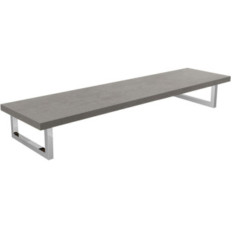 CERANO - Doska pod umývadlo Navira Pro + 2+1 podperná konzola - betónovo šedá - 160x46x3,6 cm