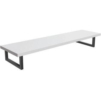 CERANO - Doska pod umývadlo Navira Pro + 2+1 podperná konzola - biela matná - 160x46x3, 6 cm