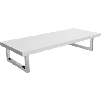 CERANO - Doska pod umývadlo Navira Pro + podperná konzola - biela matná - 70x46x3, 6 cm