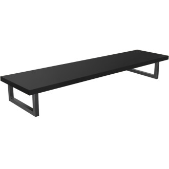 CERANO - Doska pod umývadlo Navira Pro + 2+1 podperná konzola - čierna matná - 160x46x3, 6 cm