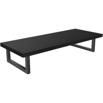 CERANO - Doska pod umývadlo Navira Pro + podperná konzola - čierna matná - 70x46x3, 6 cm