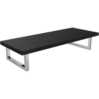 CERANO - Doska pod umývadlo Navira Pro + podperná konzola - čierna matná - 70x46x3, 6 cm