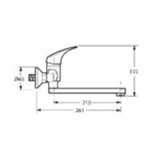Umývadlová batéria Jika Talas s otočným ramienkom chróm H3111N70042301