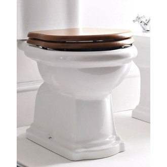 RETRO WC sedátko Soft Close, orech/chróm