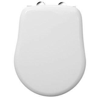 RETRO WC sedátko Soft Close, biela/chróm