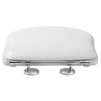 RETRO WC sedátko Soft Close, biela/chróm