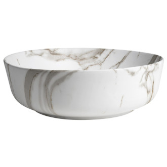 RONDEA keramické umývadlo na dosku Ø 41cm, bianco carrara