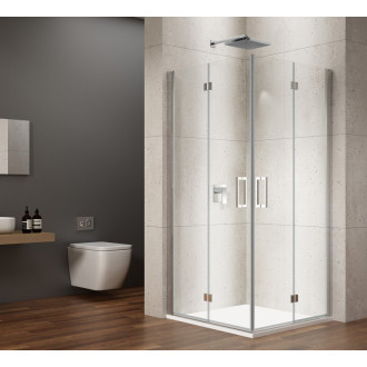 LORO štvorcový sprchovací kút 1000x1000 mm, rohový vstup