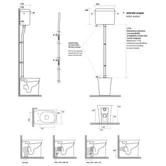 THE NEW YORKER nádržka vysoká, biela