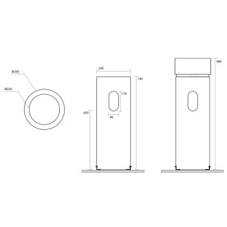 OKE keramický podstavec k stene pre umývadlo 554001, biela