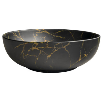 RONDANE keramické umývadlo na dosku Ø 41cm, portoro mramor