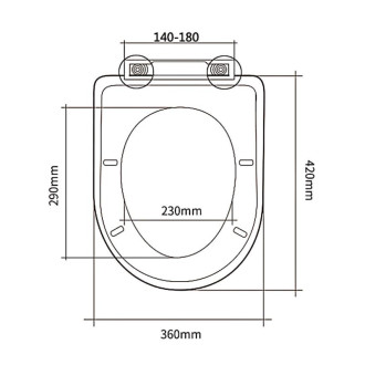 VITO WC sedátko, Soft Close, Easy Take, biela