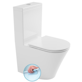 FEIN WC kombi, Rimless, spodný/zadný odpad, biela