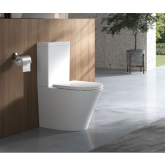 FEIN WC kombi, Rimless, spodný/zadný odpad, biela