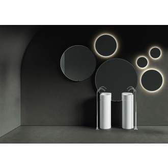 OKE keramické umývadlo voľne stojace, priemer 30x88, 5cm, biela