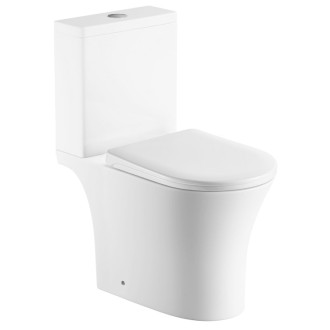VITO WC kombi, Rimless, spodný/zadný odpad, biela