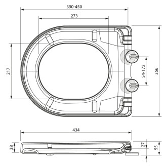 BOA WC sedátko, Soft Close, Easy Take, biela