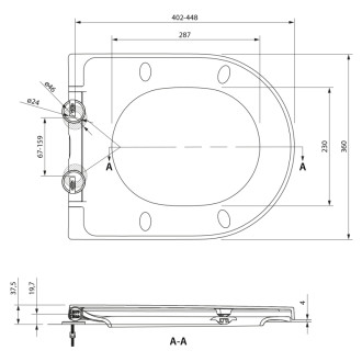 HARRY WC sedátko, Soft Close, Easy Take, biela