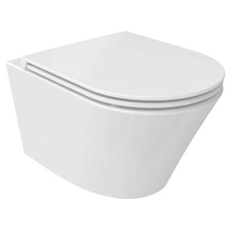 PACO závesná WC misa, Vortex Rimless, 36x53cm, biela
