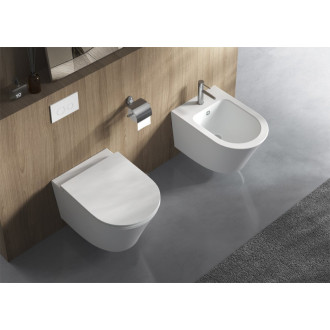 PACO závesná WC misa, Vortex Rimless, 36x53cm, biela