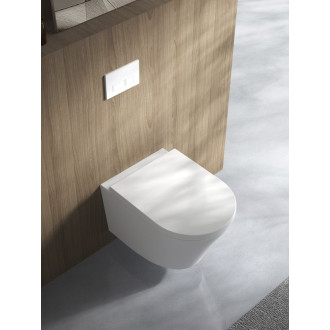 PACO závesná WC misa, Vortex Rimless, 36x53cm, biela