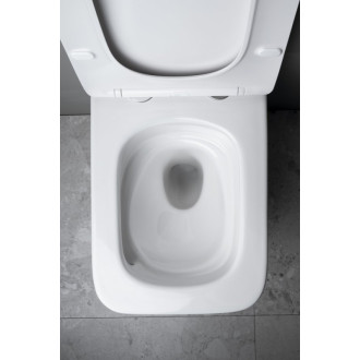 PORTO závesná WC misa, Vortex Rimless, 36x52cm, biela