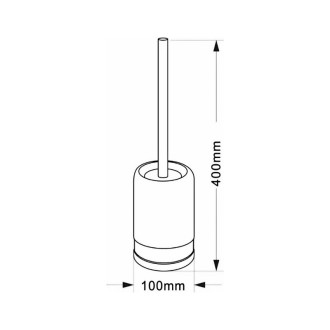 POSH WC kefa na postavenie, mramor, šedá