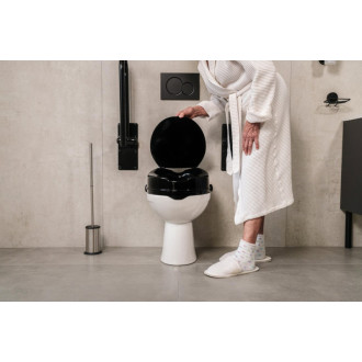 HANDICAP WC sedátko zvýšené 10cm, čierna