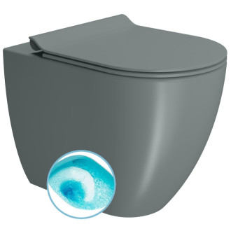 PURA WC misa stojaca, Swirlflush, 36x55cm, spodný/zadný odpad, agave dual-mat