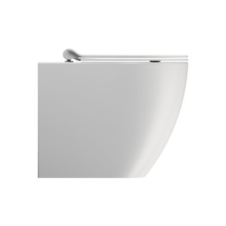 PURA WC misa stojaca, Swirlflush, 36x55cm, spodný/zadný odpad, biela dual-mat