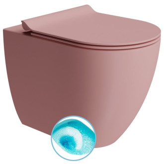 PURA WC misa stojaca, Swirlflush, 36x55cm, spodný/zadný odpad, blush dual-mat